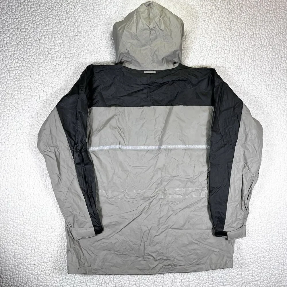 Eddie Bauer Jacket Mens XL Beige PVC Nylon Vented Waterproof Rain Coat - Picture 11 of 15